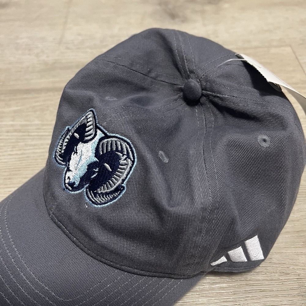 Tufts University Jumbos Adidas Gray Adjustable Hat NWT OSFM NCAA Boston BU BC NE - Picture 2 of 7